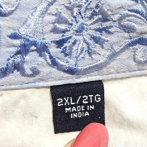 Robert Graham Men's White Long-Sleeve Button Shirt 2XL Wedding Jacquard Pattern - Picture 7 of 16